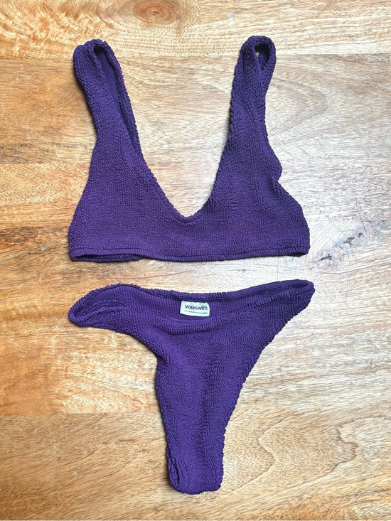 youswim Other - Youswim Deep Purple Eva Two-Piece Bikini Cheeky Bottoms